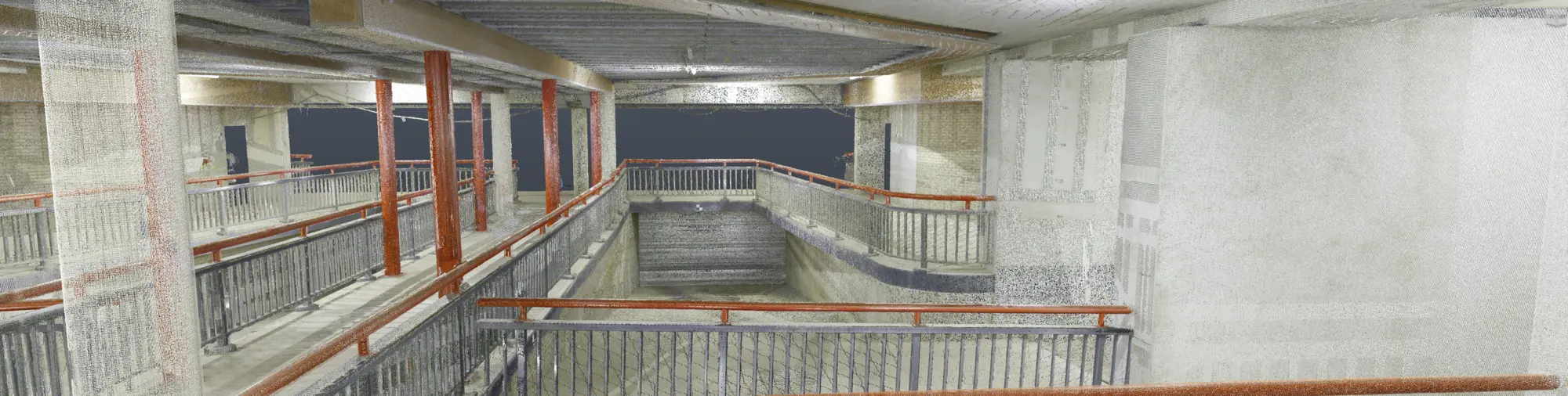 Pointcloud van de hellingbanen en kelder van Spelen bij Beelen